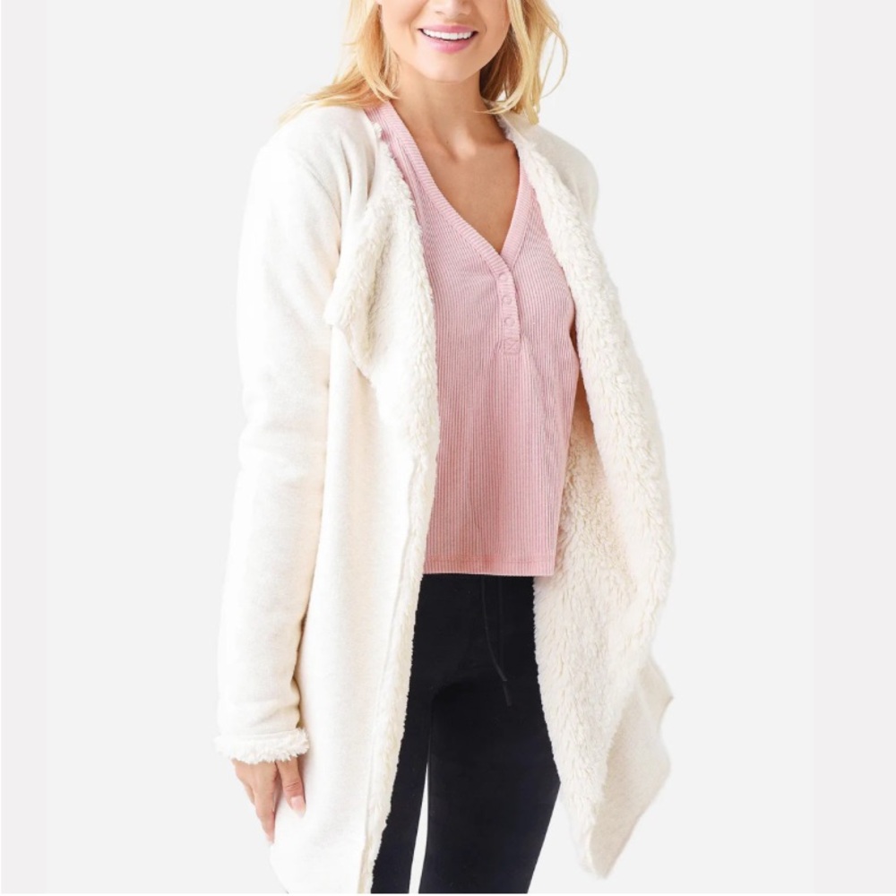 UGG Womens Abriana Shawl Cardiagn Jacket Crème Color Size Medium